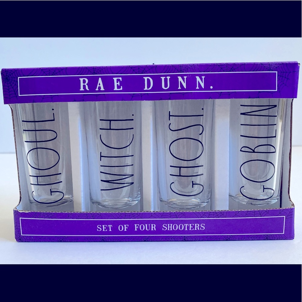 Rae Dunn Halloween set of 4 shot glasses